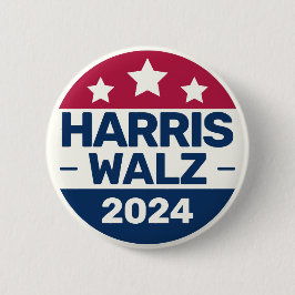 Chapa Redonda De 5 Cm Campaña presidencial 2024 de Kamala Harris Tim Wal