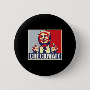 Chapa Redonda De 5 Cm Campaña presidencial de Trump 2024
