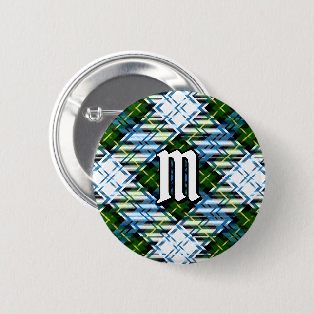 Chapa Redonda De 5 Cm Campbell Dress Tartan (Anverso y reverso)