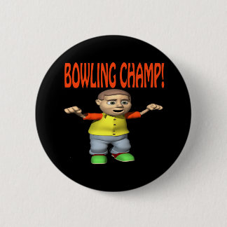 Chapa Redonda De 5 Cm Campeón de los bolos