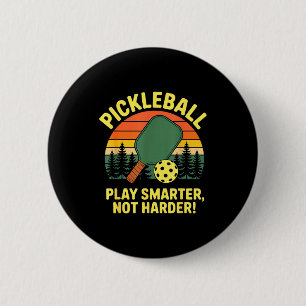 Chapa Redonda De 5 Cm Campeón de rally de saque de jugador de pickleball
