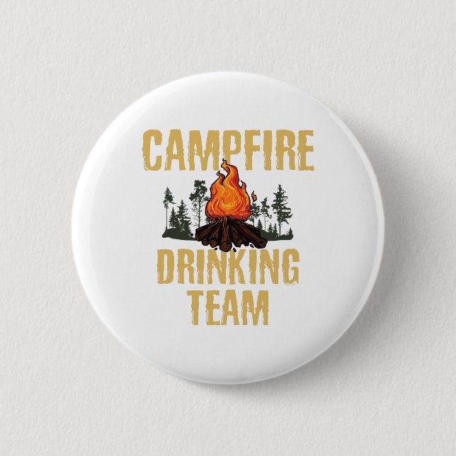 Chapa Redonda De 5 Cm Campers Gift - Campfire Drinking Team Camping Outd (Anverso)