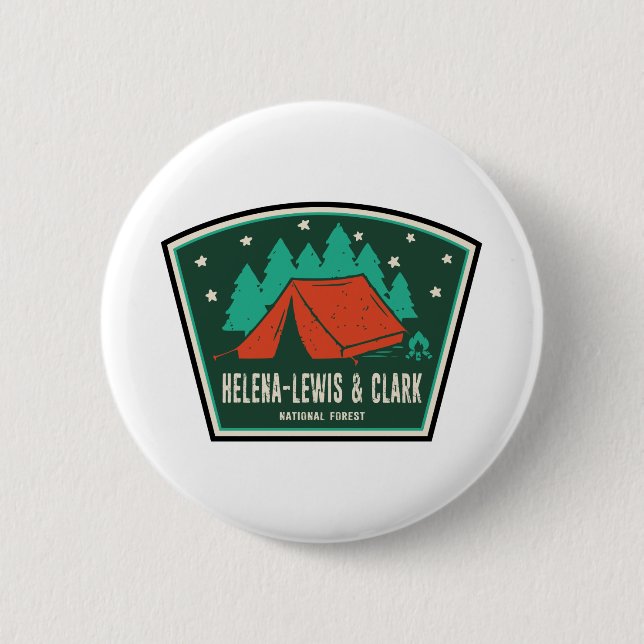 Chapa Redonda De 5 Cm Camping Forestal Nacional Helena-Lewis y Clark (Anverso)