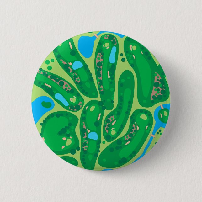 Chapa Redonda De 5 Cm campo de golf par golf green button (Anverso)