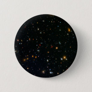 Chapa Redonda De 5 Cm Campo paralelo de Galaxy Cluster Abell 370.