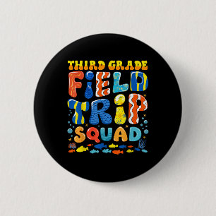 Chapa Redonda De 5 Cm Campo Trip Squad Acuario de Pescado 3er grado Prof