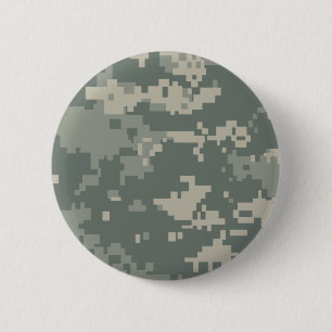 Chapa Redonda De 5 Cm Camuflaje del ACU del ejército
