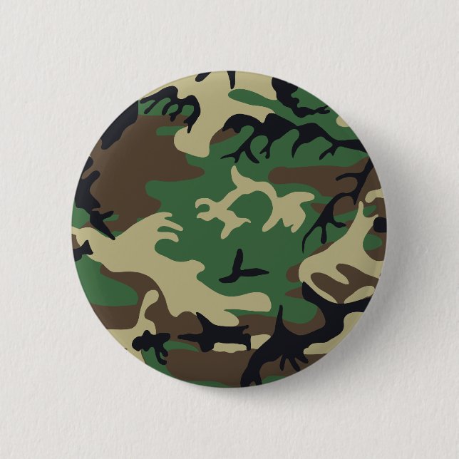 Chapa Redonda De 5 Cm Camuflaje militar (Anverso)