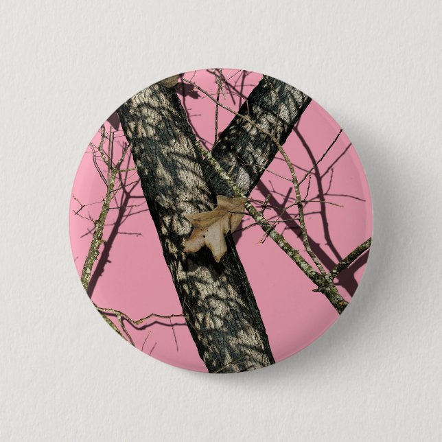 Chapa Redonda De 5 Cm Camuflaje rosado (Anverso)