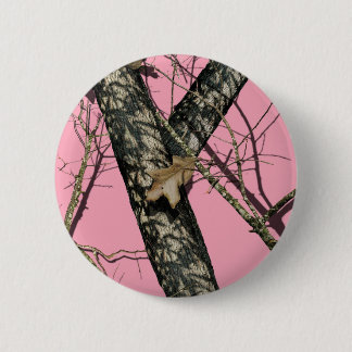 Chapa Redonda De 5 Cm Camuflaje rosado