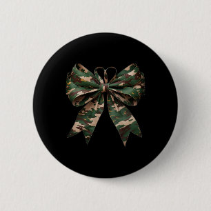 Chapa Redonda De 5 Cm Camuflaje Viejo Camo Bow Camo Coquette Bow Huning