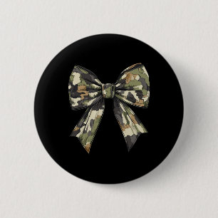 Chapa Redonda De 5 Cm Camuflaje Viejo Camo Bow Camo Coquette Bow Huning