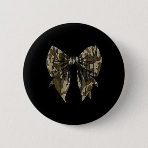 Chapa Redonda De 5 Cm Camuflaje Viejo Camo Bow Camo Coquette Bow Huning
