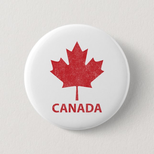 Chapa Redonda De 5 Cm Canadá (Anverso)