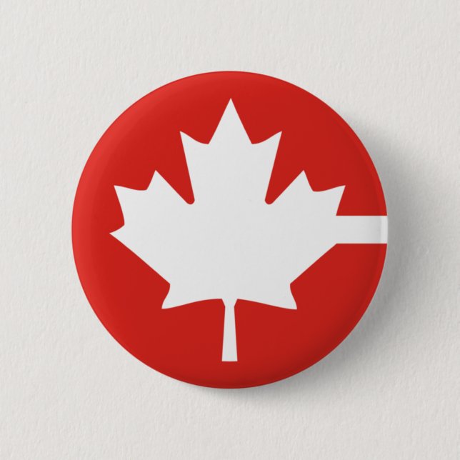 Chapa Redonda De 5 Cm Canadá (Anverso)