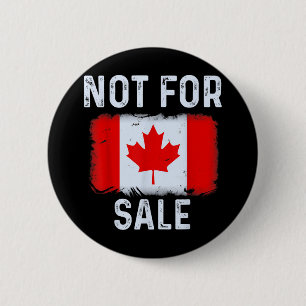 Chapa Redonda De 5 Cm Canadá 51º Estado No En Venta 2025 Trump Retro Vi