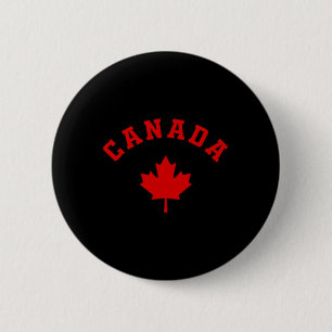 Chapa Redonda De 5 Cm Canadá Bandera canadiense Logotipo de hoja de arce