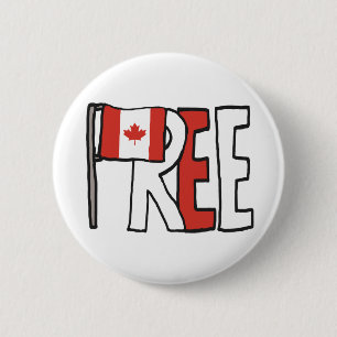 Chapa Redonda De 5 Cm Canadá libre