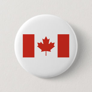 Chapa Redonda De 5 Cm Canadian Flag