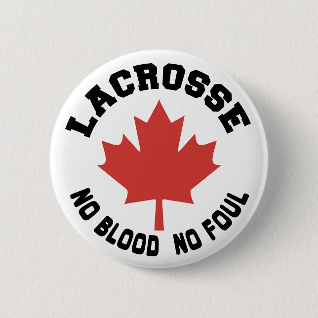 Chapa Redonda De 5 Cm Canadiense de Canadá LaCrosse (Anverso)