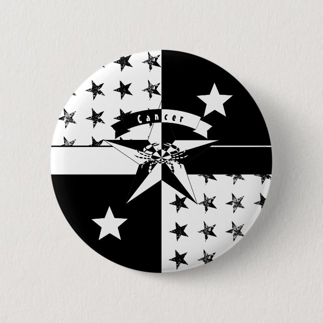 Chapa Redonda De 5 Cm Cáncer (Anverso)