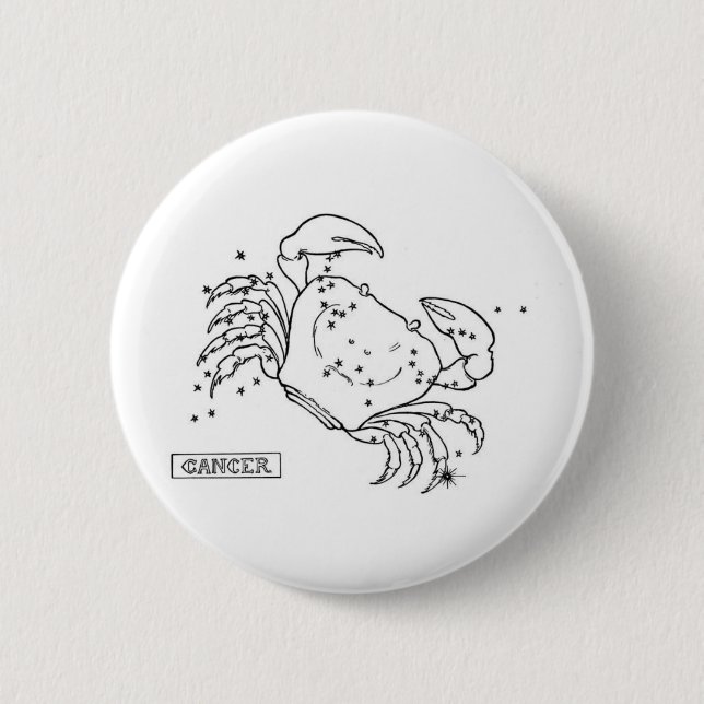 Chapa Redonda De 5 Cm Cáncer (Anverso)