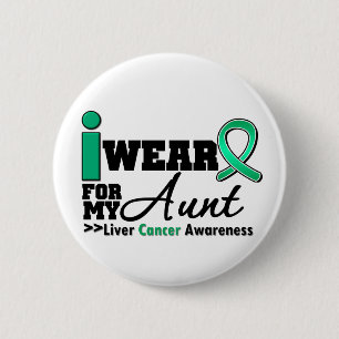 Chapa Redonda De 5 Cm Cáncer de hígado llevo el verde esmeralda para m