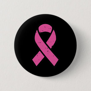 Chapa Redonda De 5 Cm Cáncer de mama Cinta rosa Sensibilización sobre el