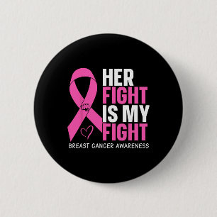 Chapa Redonda De 5 Cm Cáncer de Mama Su Lucha Es Mi Lucha Contra El Cánc
