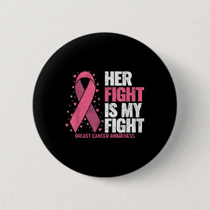 Chapa Redonda De 5 Cm Cáncer de Mama Su Lucha Es Mi Lucha Contra El Cánc