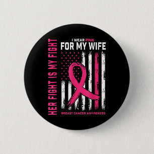 Chapa Redonda De 5 Cm Cáncer De Mama Su Lucha Es Mi Lucha Que Llevo Pink