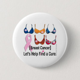 Chapa Redonda De 5 Cm Cáncer de pecho: Encuentre/fondo una curación