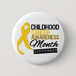 Chapa Redonda De 5 Cm Cáncer infantil Mes de Conciencia Ribbon v8