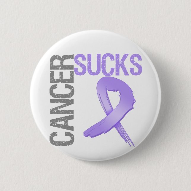 Chapa Redonda De 5 Cm Cáncer SUCKS (Anverso)