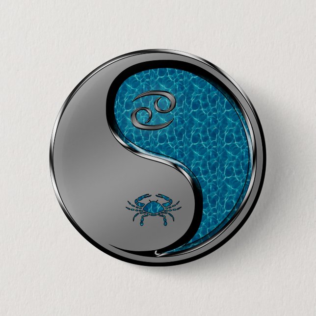 Chapa Redonda De 5 Cm Cancer the Crab (Anverso)