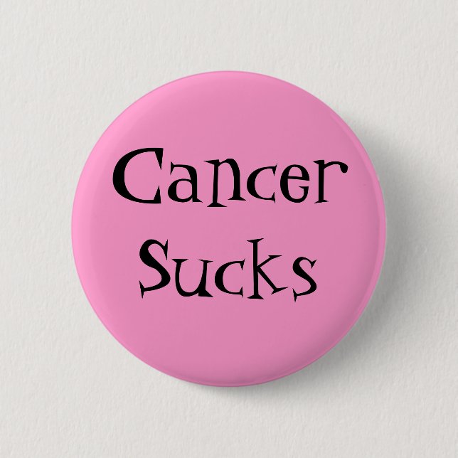 Chapa Redonda De 5 Cm CancerSucks - modificado para requisitos (Anverso)