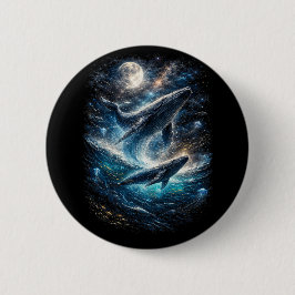Chapa Redonda De 5 Cm Canción de la Marea Cósmica
