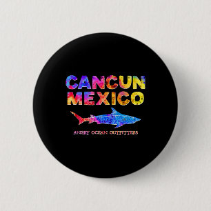 Chapa Redonda De 5 Cm Cancun México T Shirt Sharm Tee