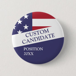 Chapa Redonda De 5 Cm Candidato a las elecciones personalizado