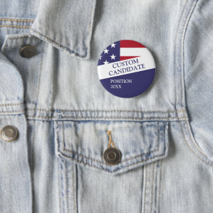 Chapa Redonda De 5 Cm Candidato a las elecciones personalizado