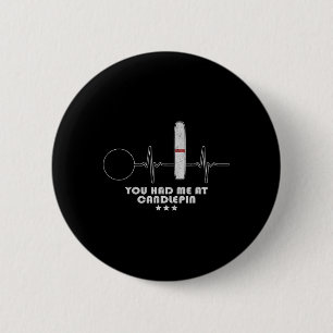 Chapa Redonda De 5 Cm Candlepin Bowling Heartbeat Bowler