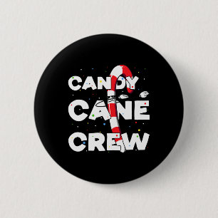 Chapa Redonda De 5 Cm Candy Cane Crew Fun Navidades Candy Lover Bailando