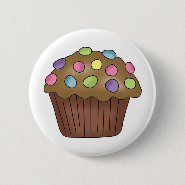 Chapa Redonda De 5 Cm Candy Cupcakes (Anverso)