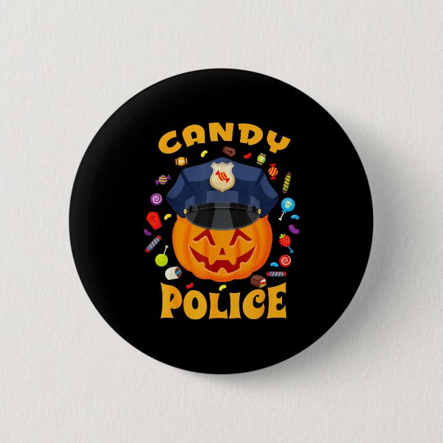 Chapa Redonda De 5 Cm Candy Lice Halloween Party Costume Security Funny  (Anverso)