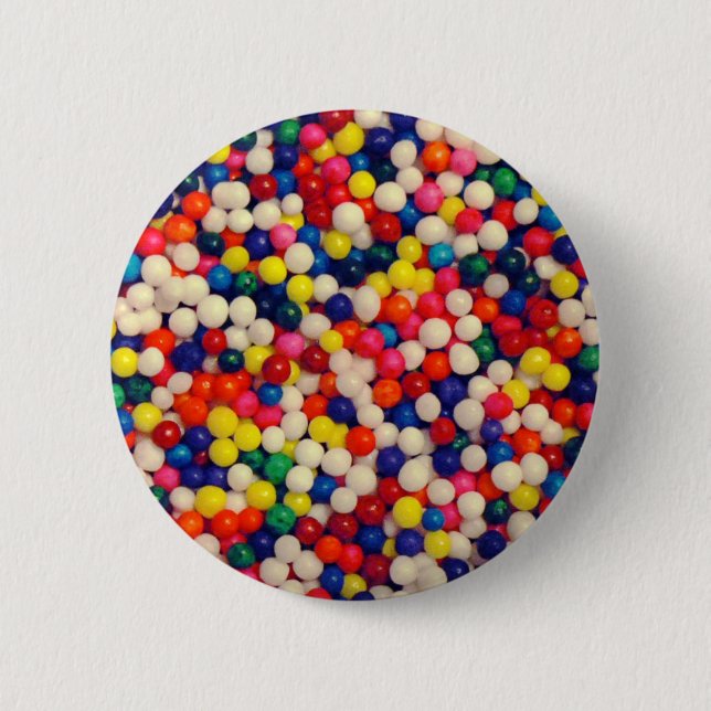 Chapa Redonda De 5 Cm Candy Sprinkles (Anverso)