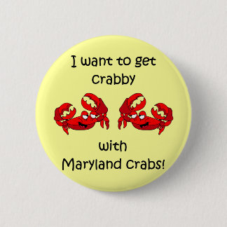 Chapa Redonda De 5 Cm Cangrejos de Maryland