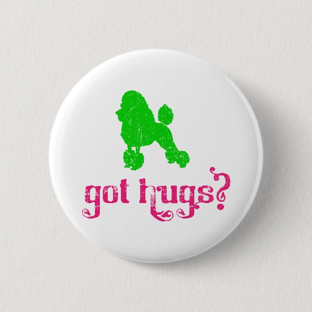 Chapa Redonda De 5 Cm Caniche (Anverso)