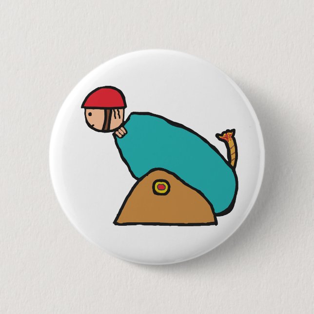 Chapa Redonda De 5 Cm Cannonball humano (Anverso)