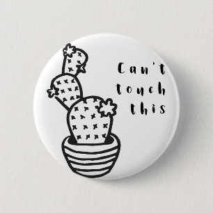 Chapa Redonda De 5 Cm Cant Touch Cactus