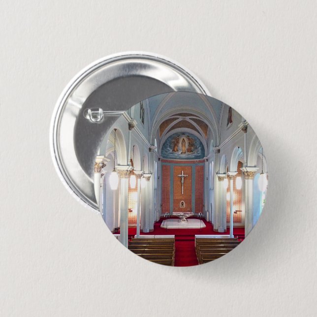 Chapa Redonda De 5 Cm Capilla de San José (Anverso y reverso)